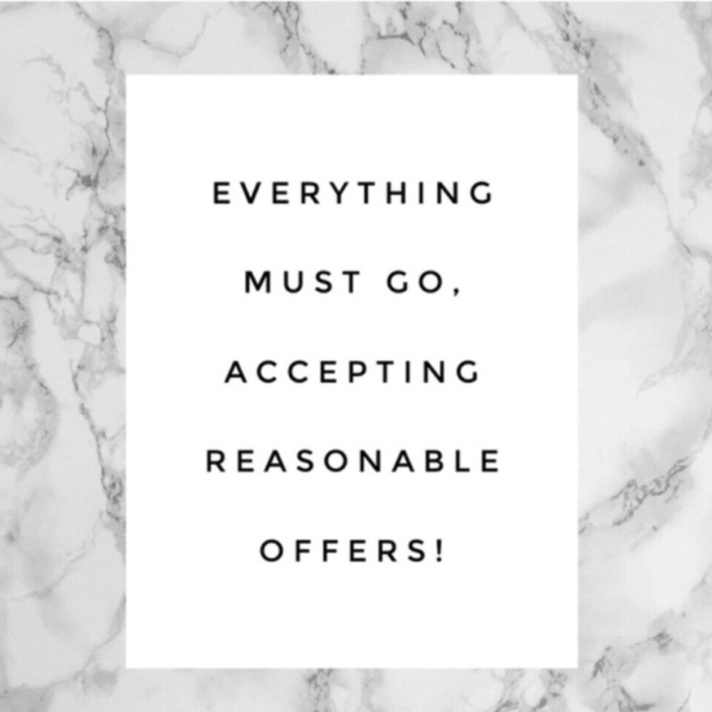 Selling everything! Everything must go ASAP!